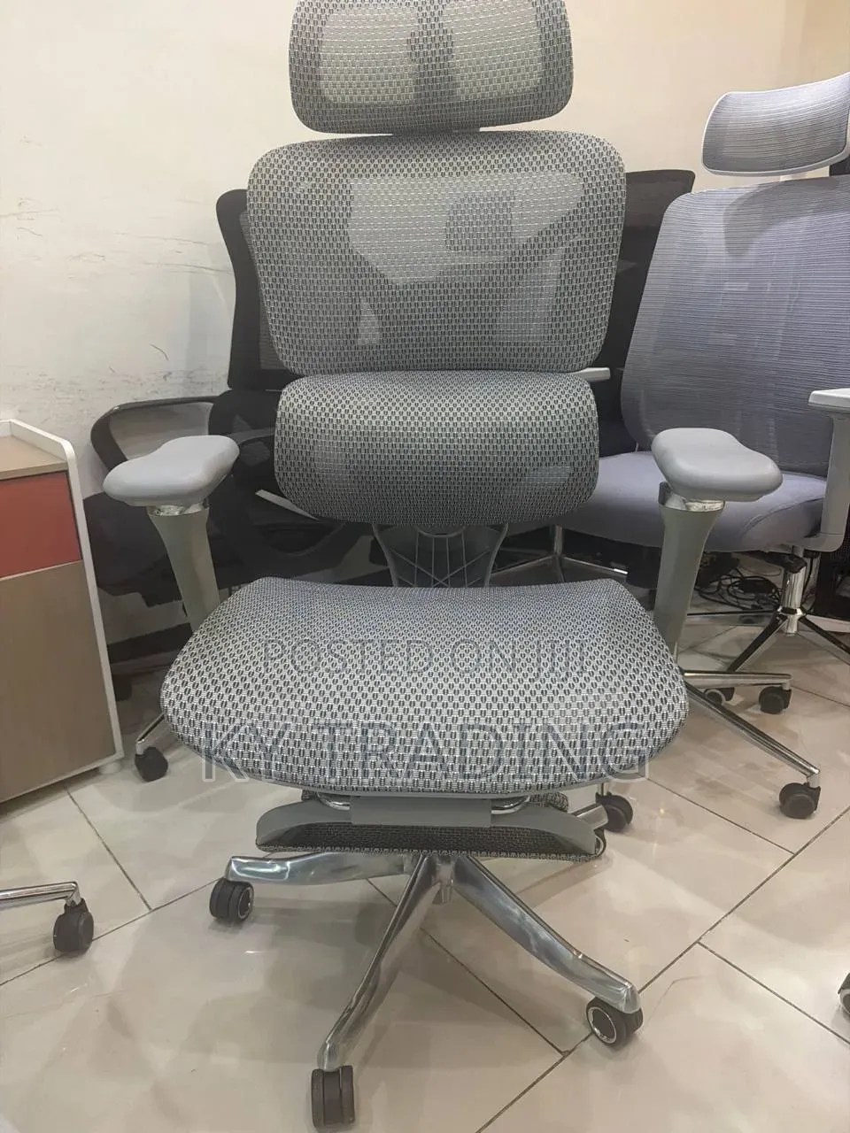 Luxury Ergonomic Chair With Waist Massage and Leg Rest