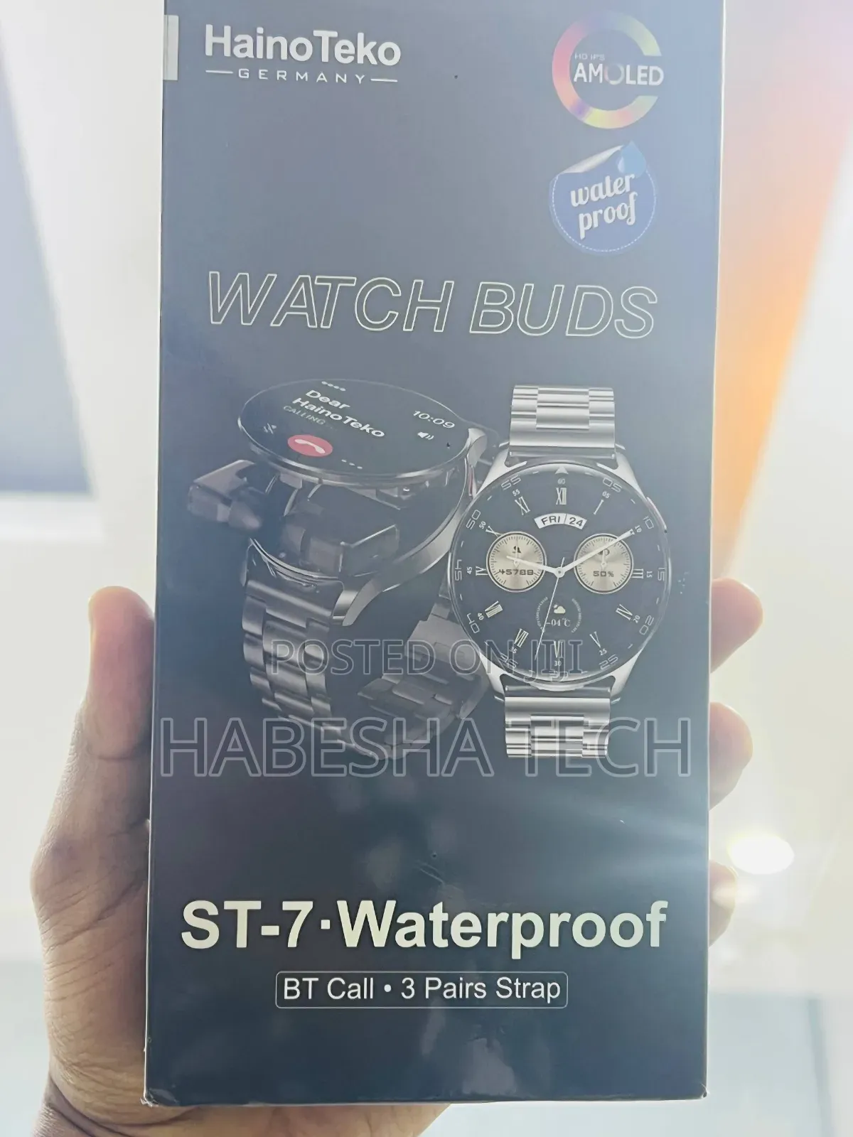 HainoTeko ST-7 Smartwatch Silver Crown