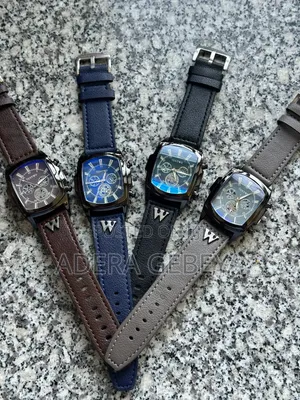  Quality Leather Stainless Steel Watch