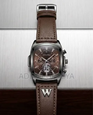  Quality Leather Stainless Steel Watch