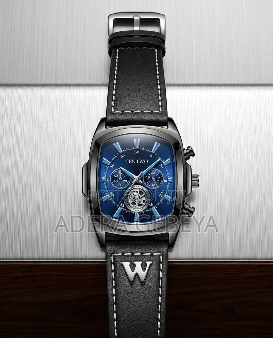  Quality Leather Stainless Steel Watch