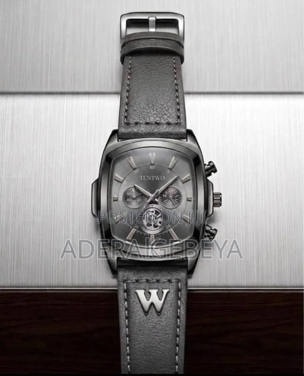  Quality Leather Stainless Steel Watch