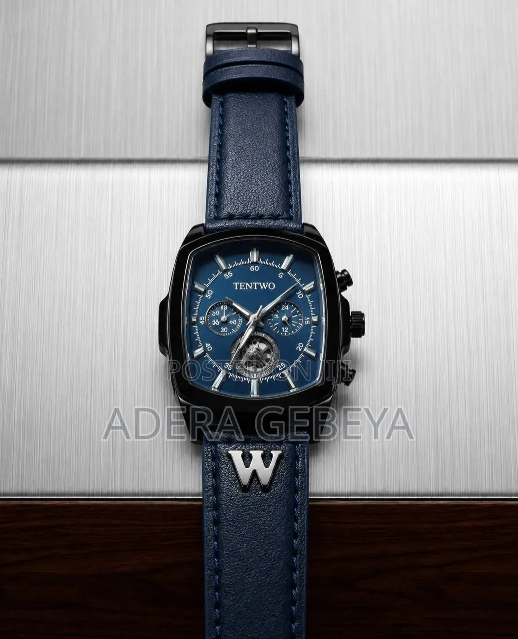  Quality Leather Stainless Steel Watch