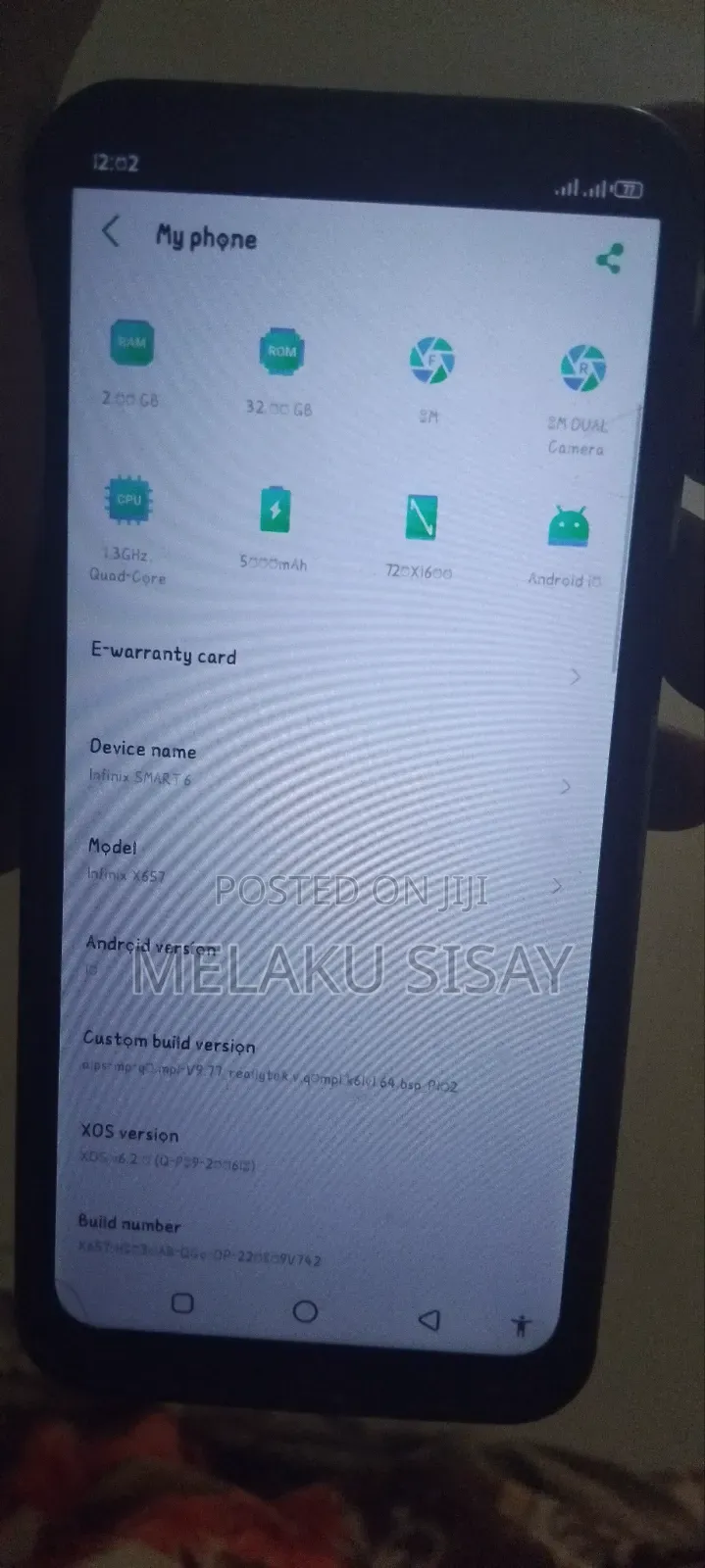 Infinix Smart 6 32 GB Blue