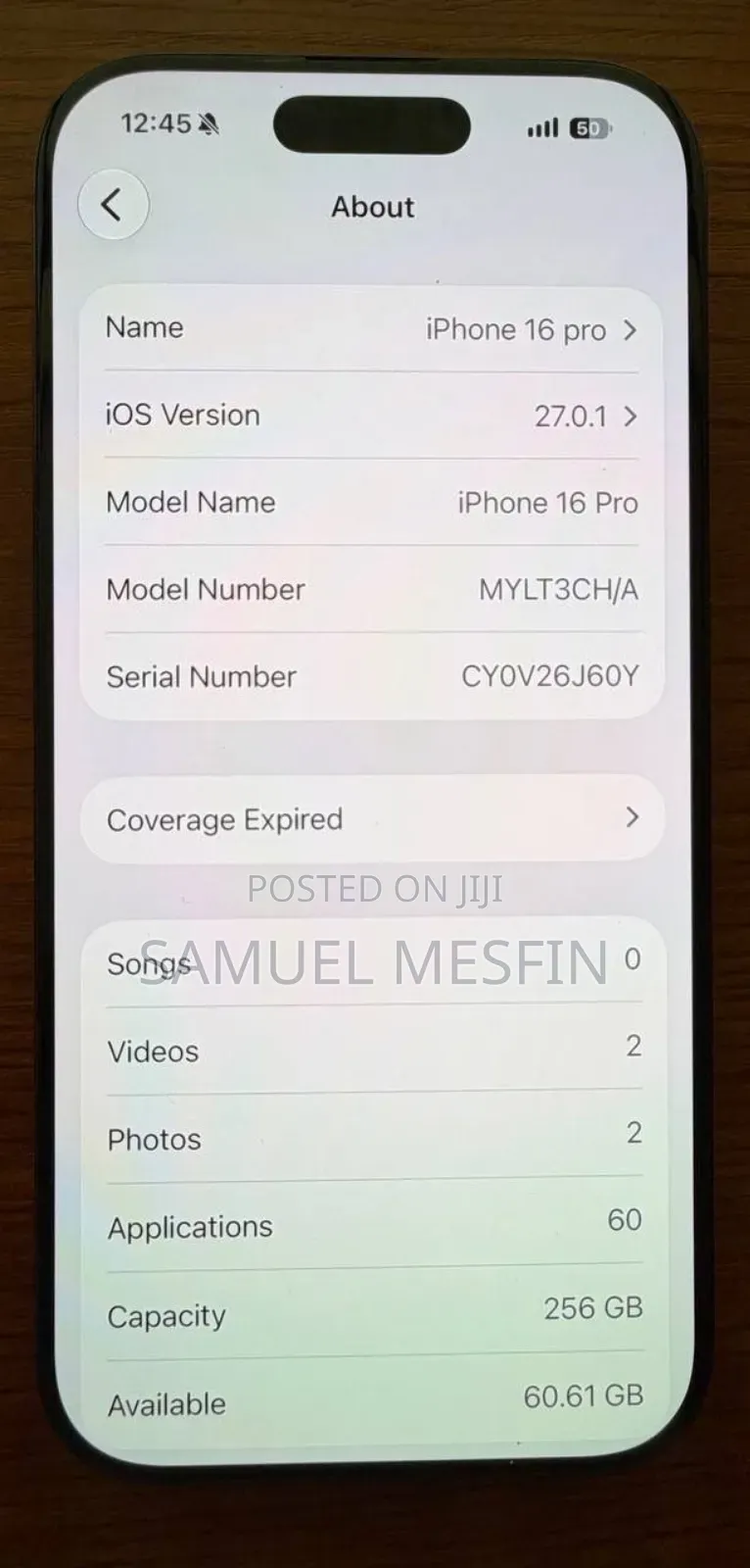 Apple iPhone 16 Pro 256 GB Black