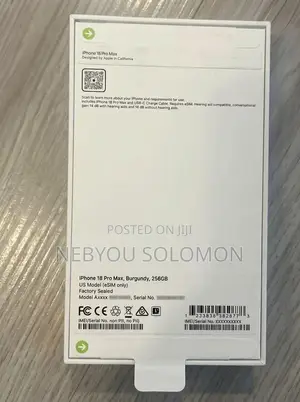 New Apple iPhone 18 Pro Max 256 GB Purple