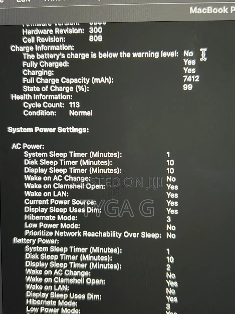 Laptop Apple MacBook Pro 2019 16GB Intel Core i7 HDD 500GB