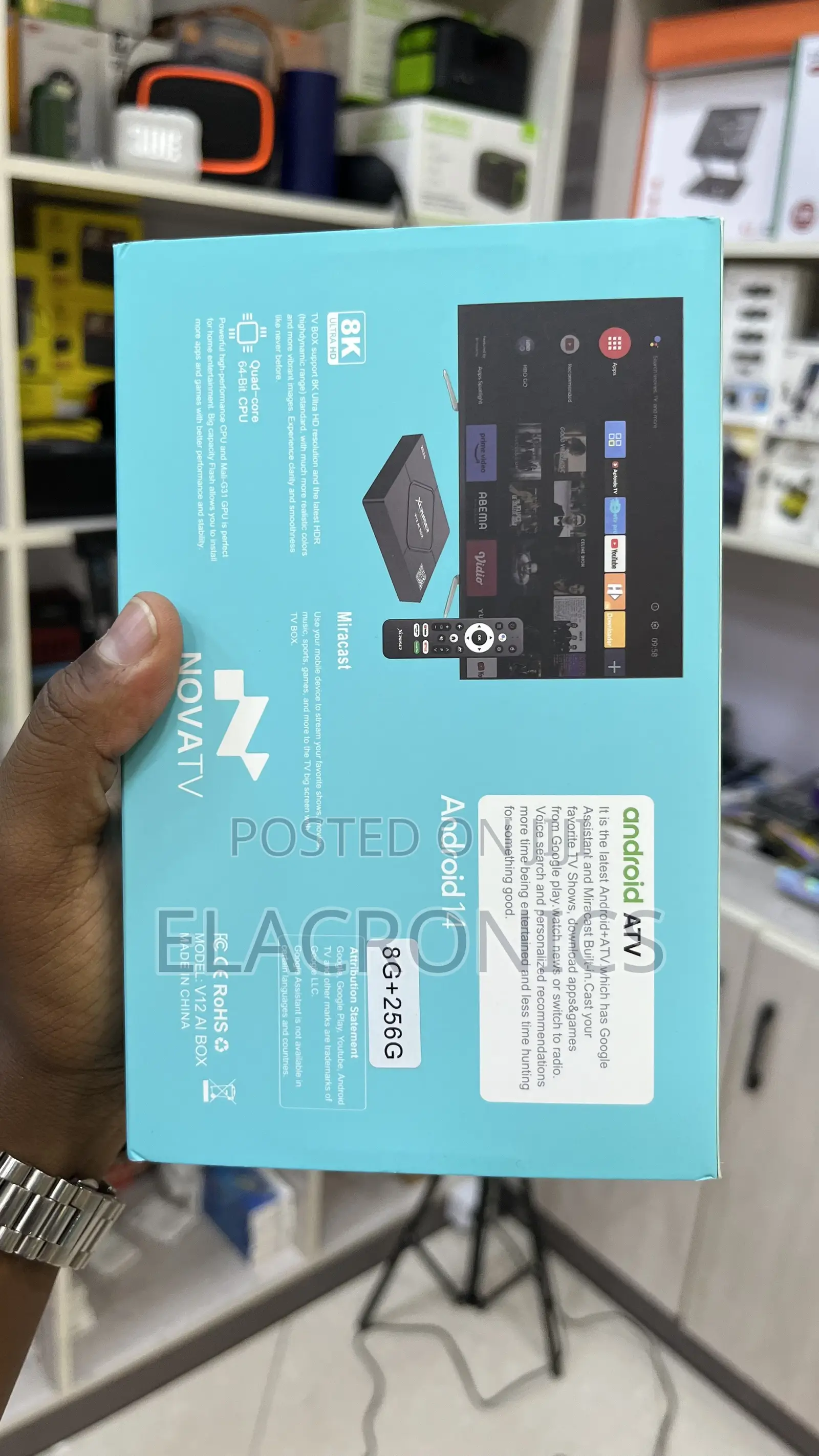 Xcruiser Android TV Box 8k 8GB 256GB