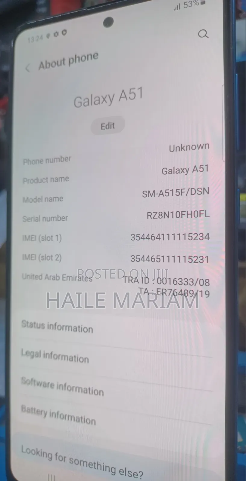 Samsung Galaxy A51 5G 128 GB Blue