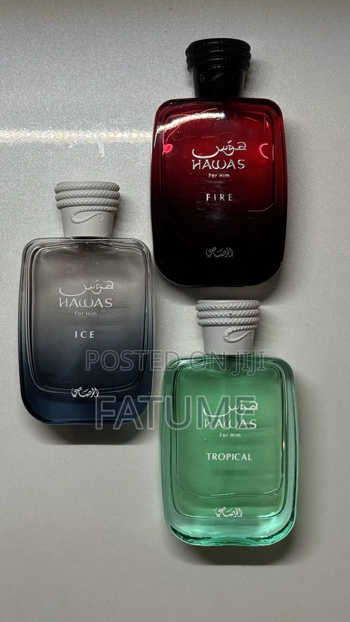 Rasasi Hawas Perfume Collection – Original, Ice & Black – 100ml