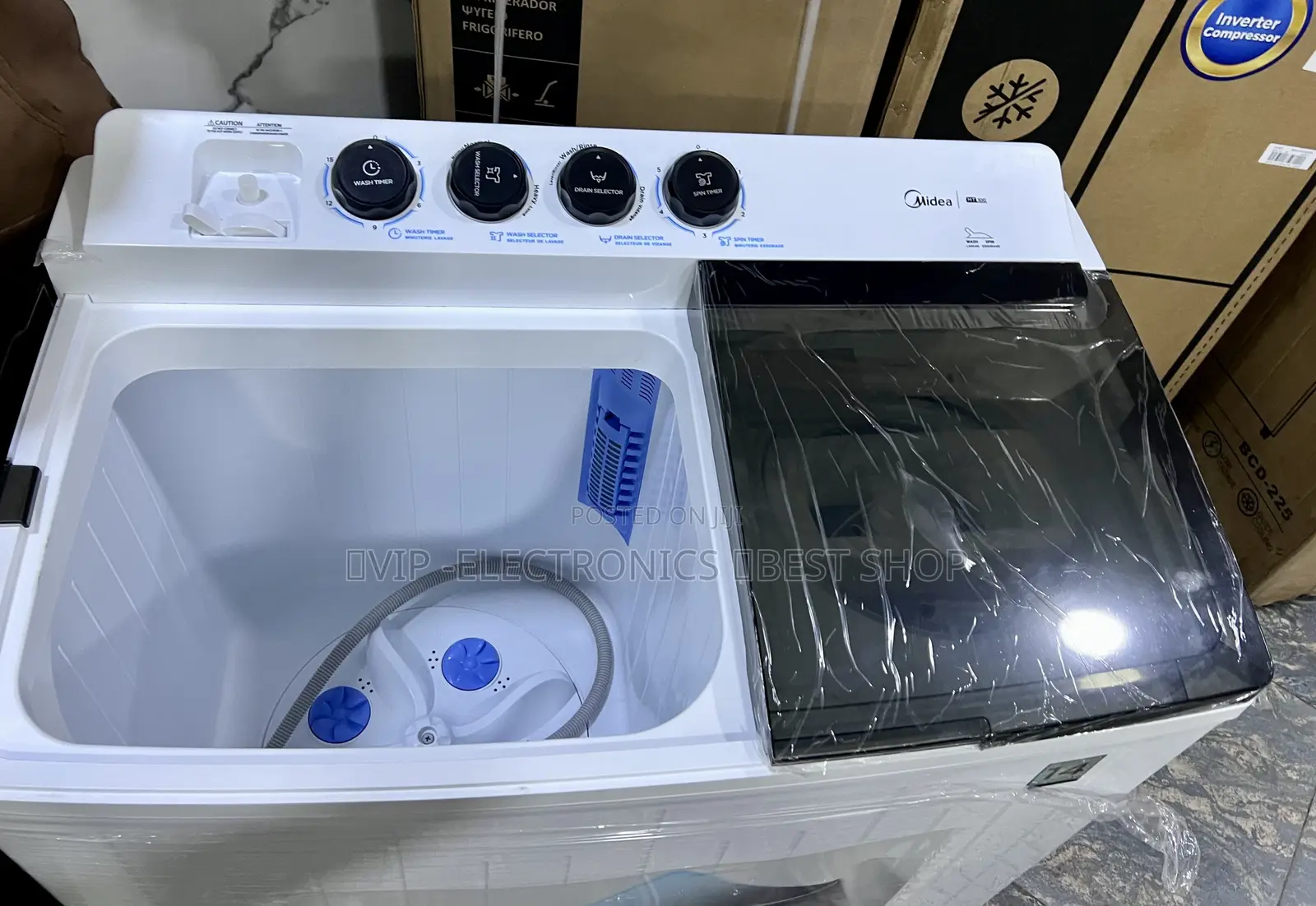 Midea Washing Machine 14KG Original – Twin Tub Semi-Automatic Washer