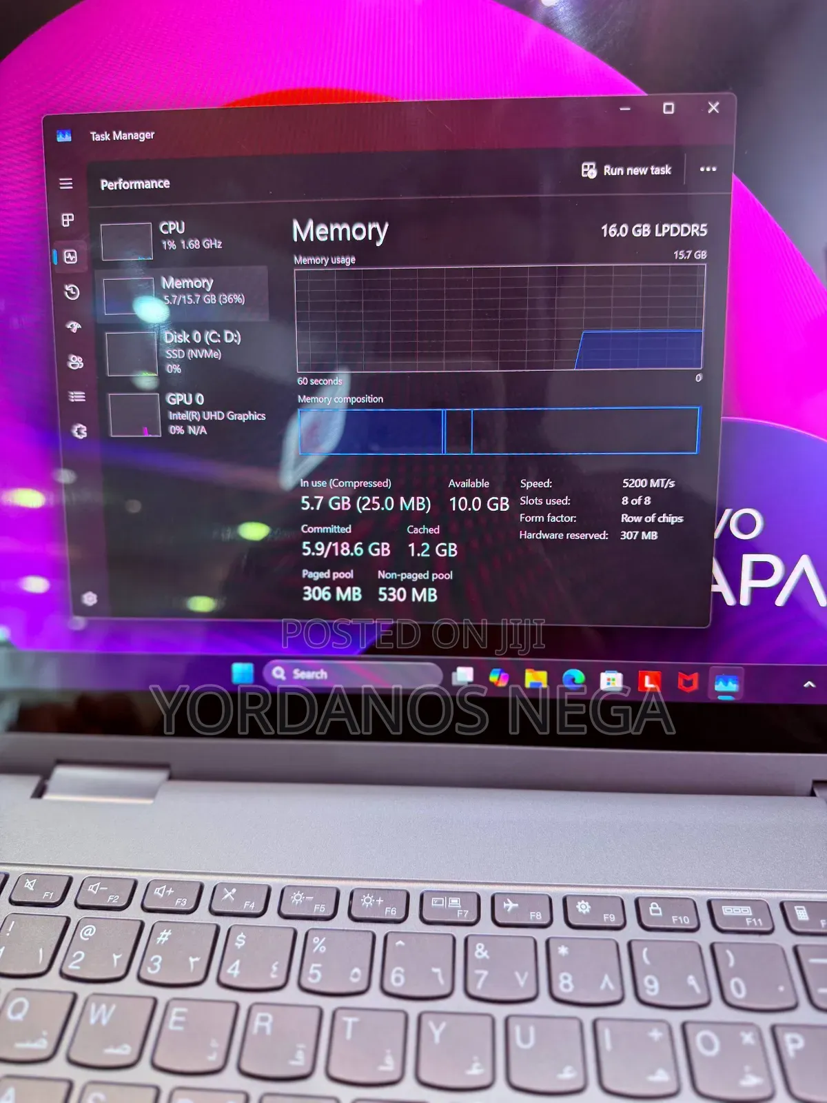 New Laptop Lenovo Legion Slim 5 16GB Intel Core i7 SSD 1T
