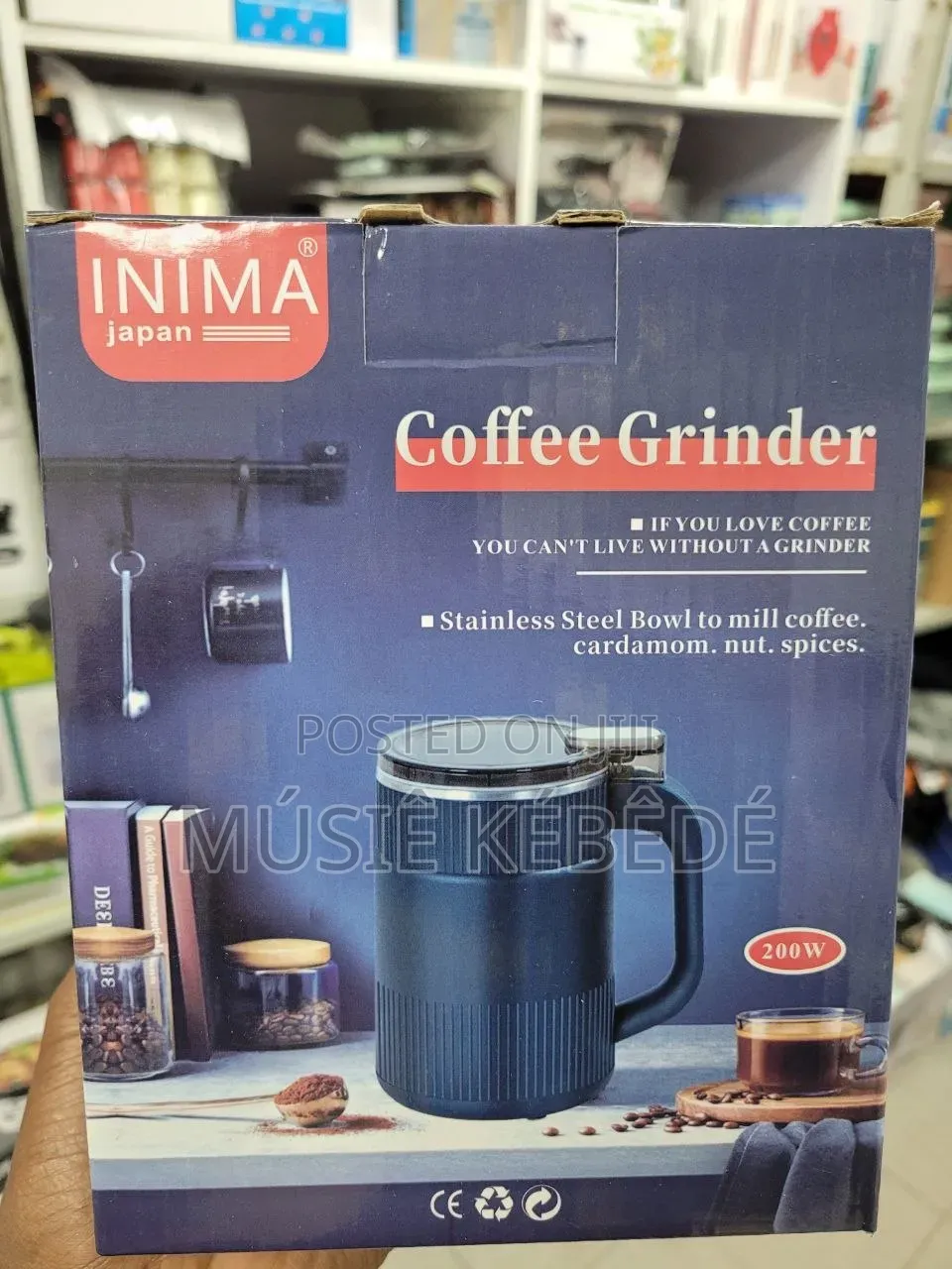 የቡና መፍጪያ or Inima Electric Coffee Grinder
