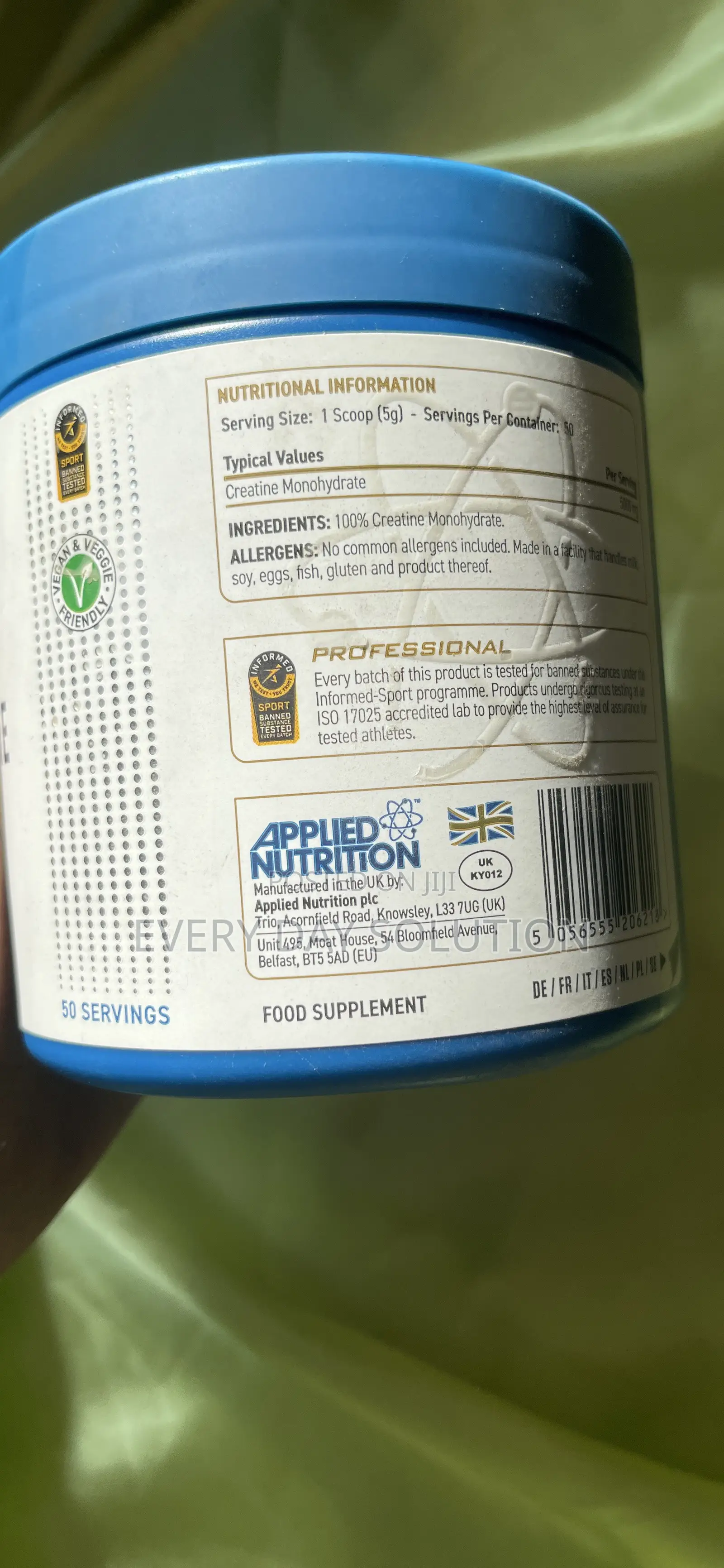 Applied Nutrition Creatine Monohydrate Micronized – 100% Pure Creatine