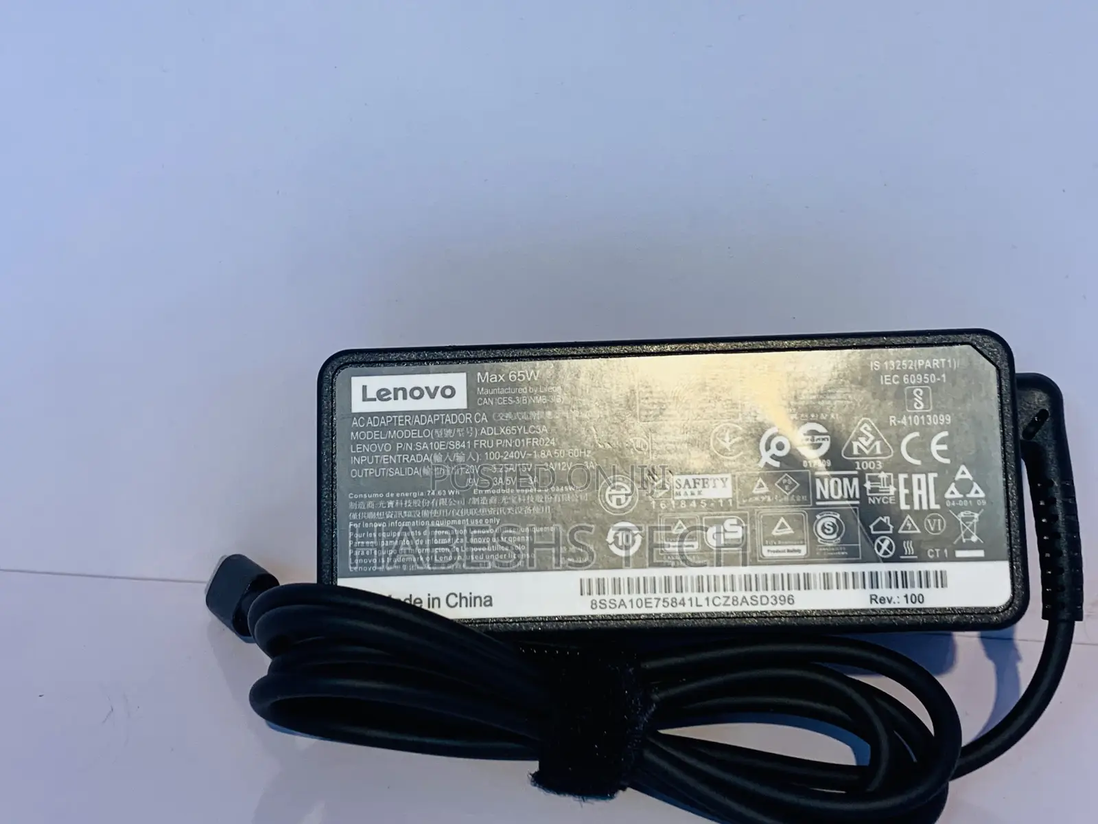 Lenovo 65W AC Power Adapter (Laptop Charger)