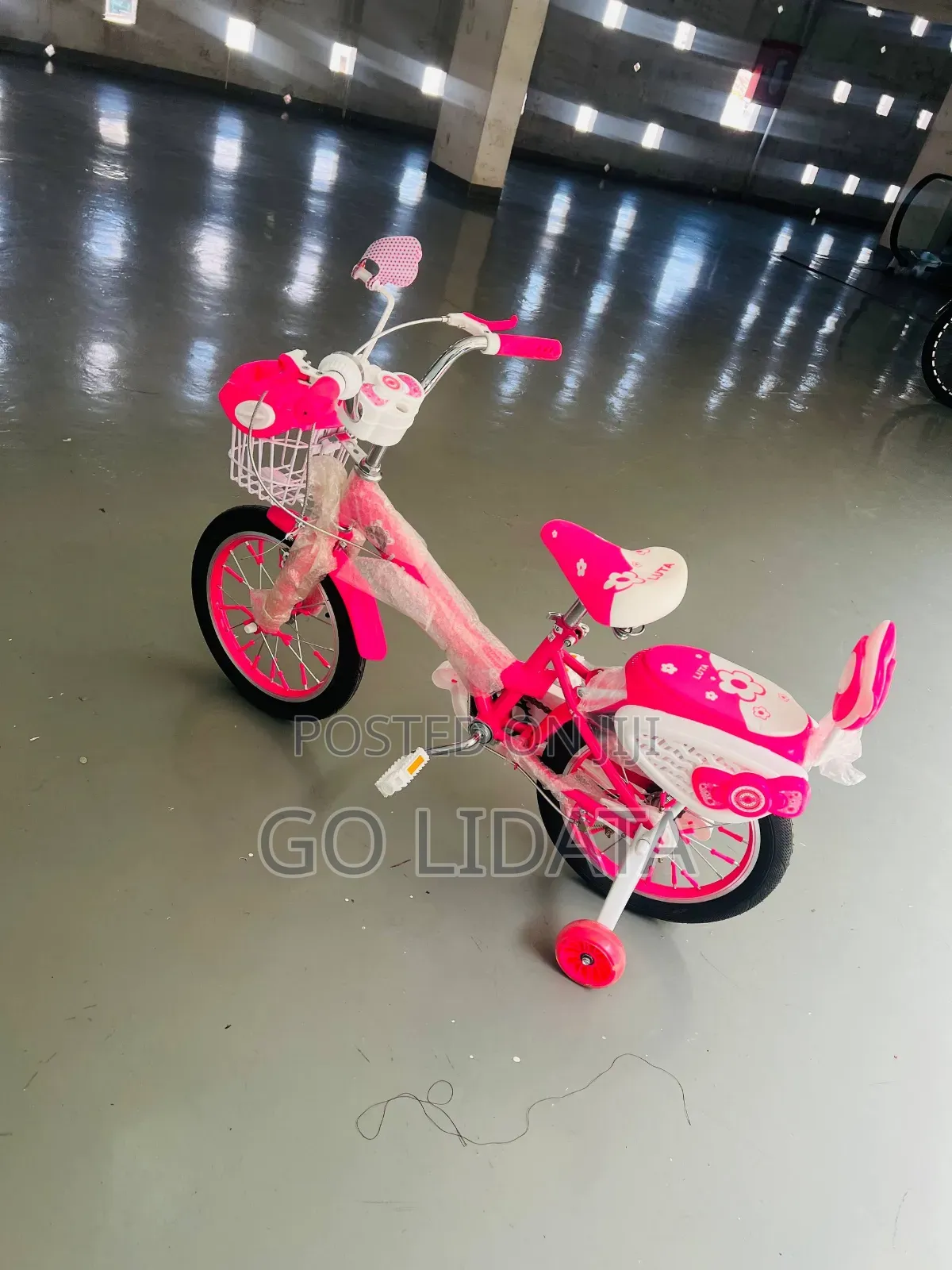 Shiny Pink Luta Kids Bicycle — አንጸባራቂ ሮዝ የሎታ የልጆች ብስክሌት