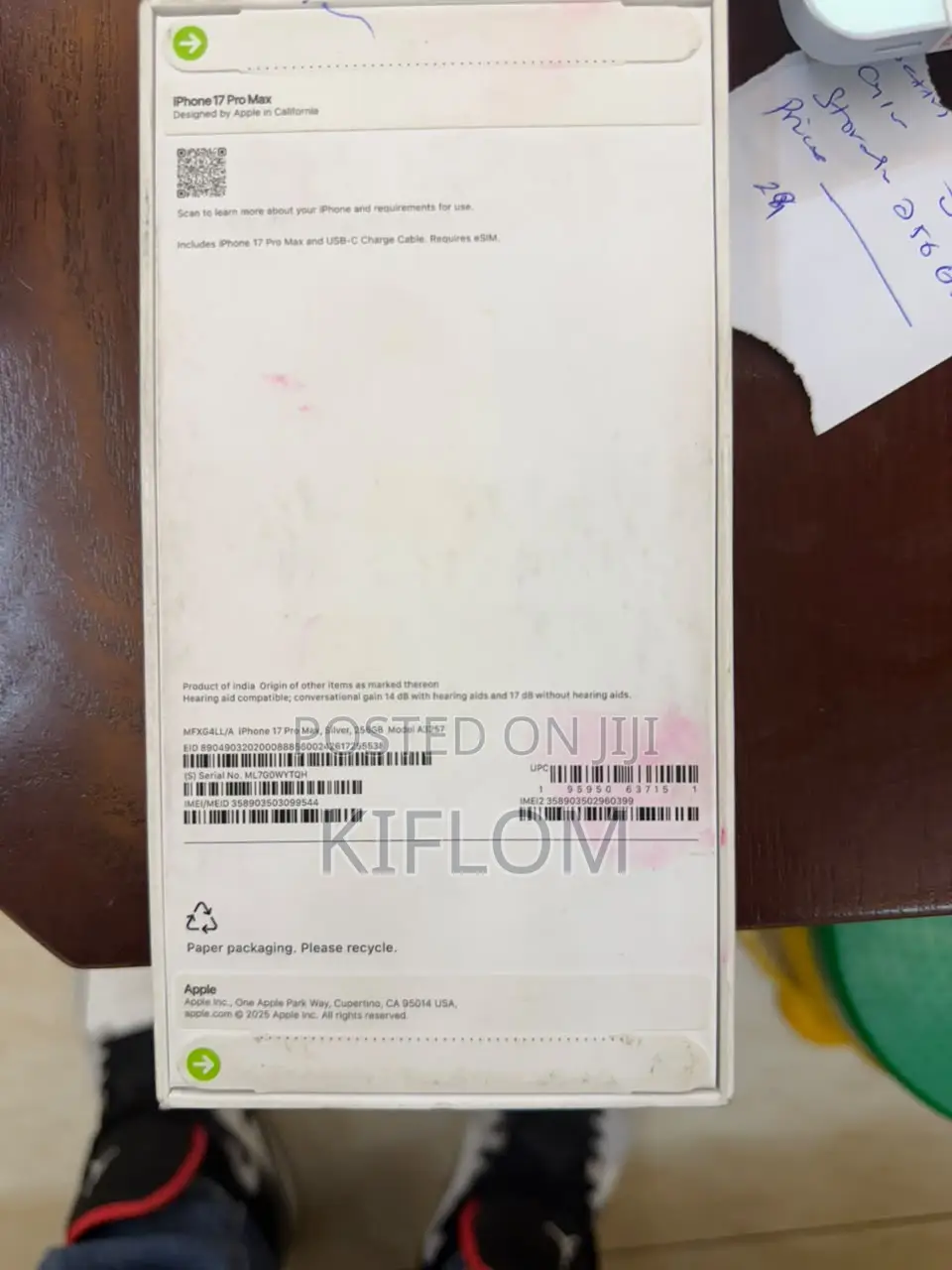 New Apple iPhone 17 Pro Max 256 GB Silver