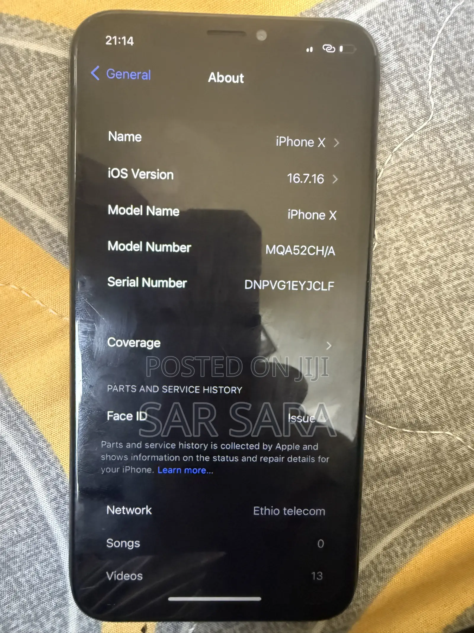 Apple iPhone X 64 GB Black