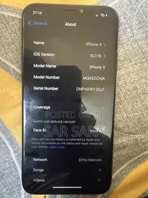 Apple iPhone X 64 GB Black
