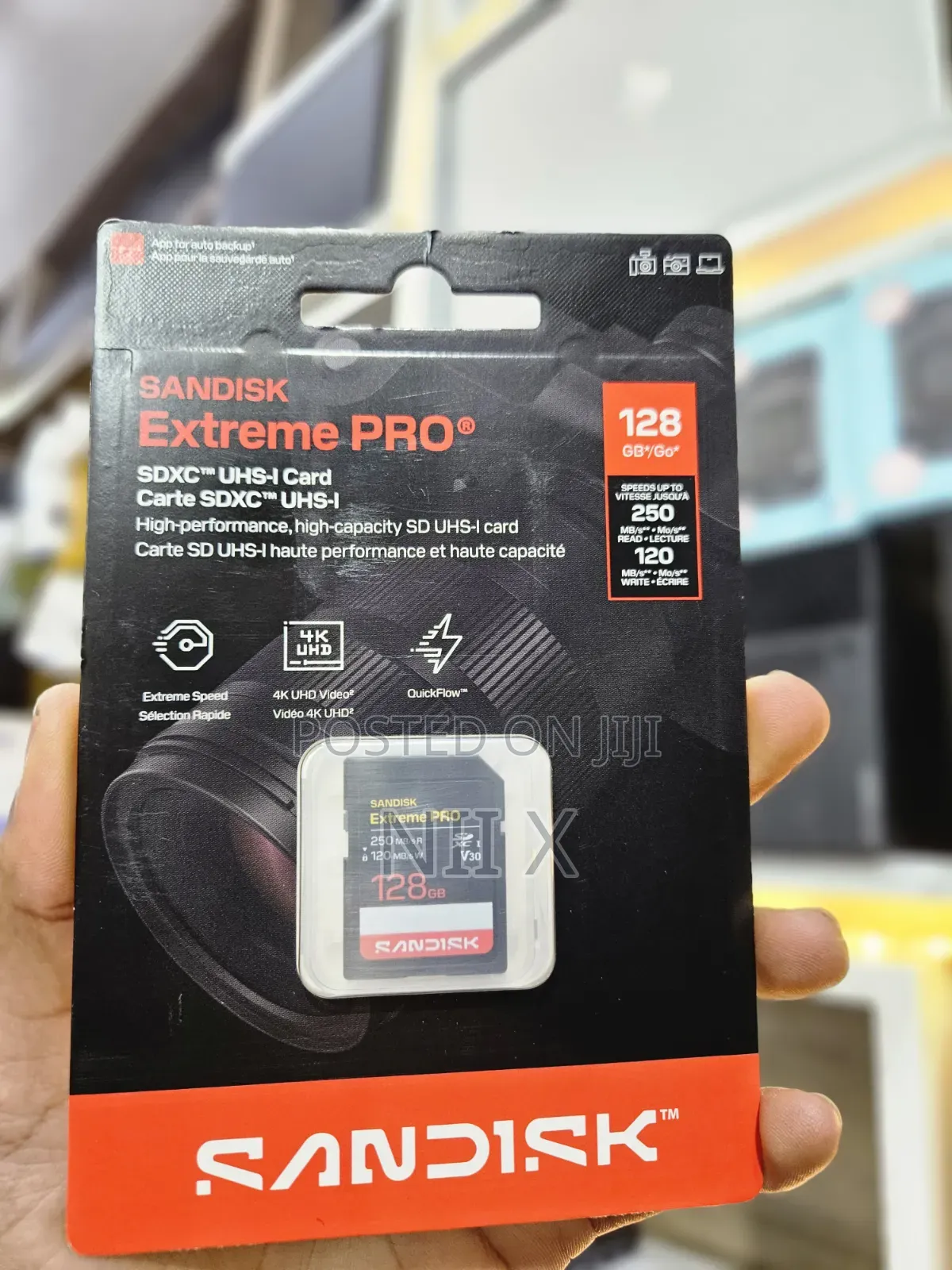 SANDISK EXTREME PRO 128GB 250mb/S Orginal Memory Card