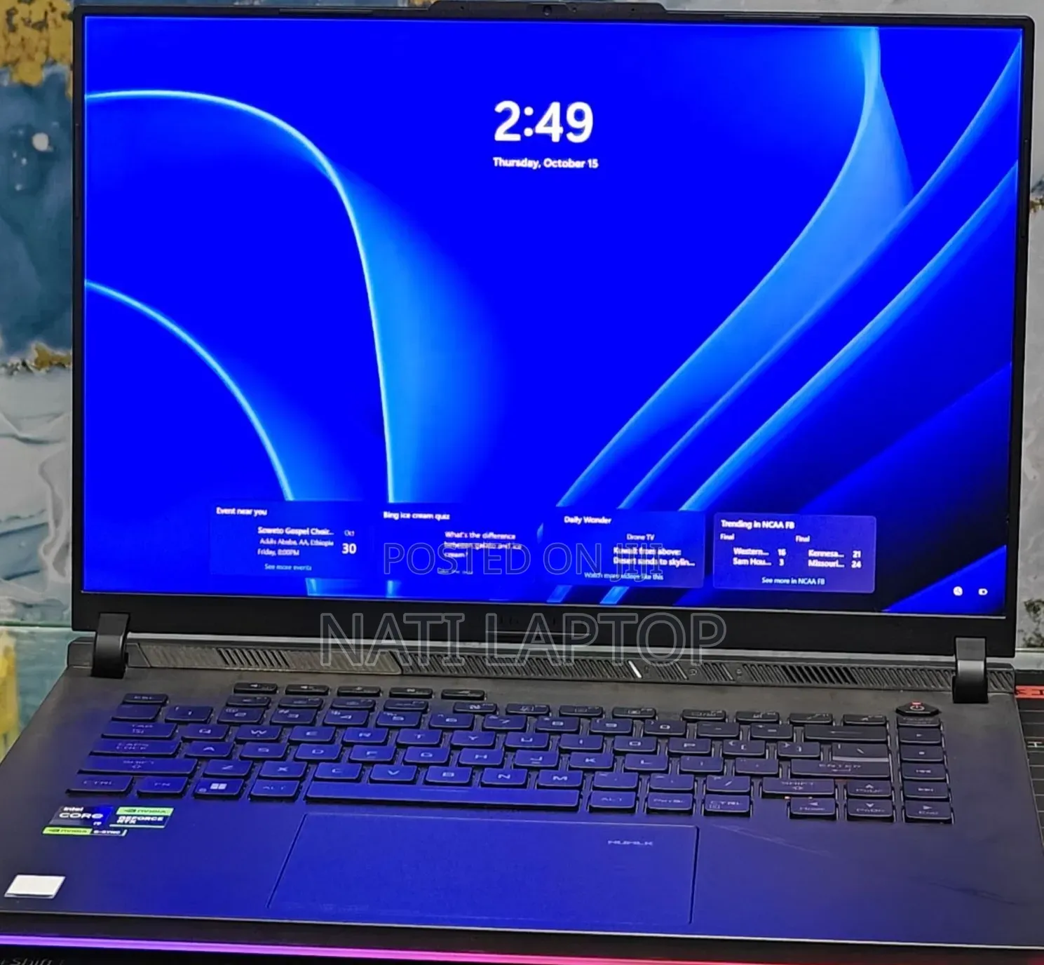 New Laptop Asus ROG Strix G16 G614 32GB Intel Core i9 SSD 1T