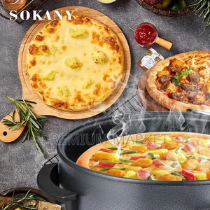 Pizza Pan Sokany Electric 42cm ሶካኒ ኤሌክትሪክ ፒዛ ፓን ሁለገብ ማብሰያ