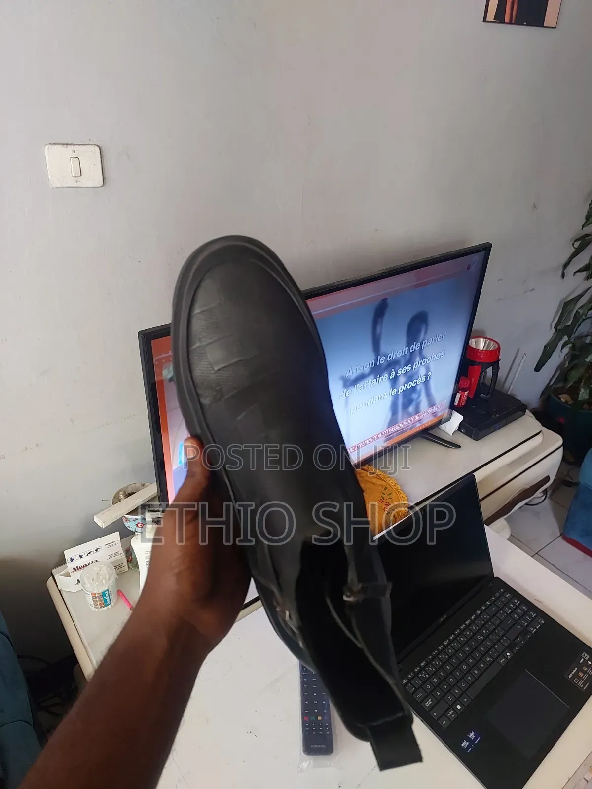 Black Men Shoes,ቆዳ