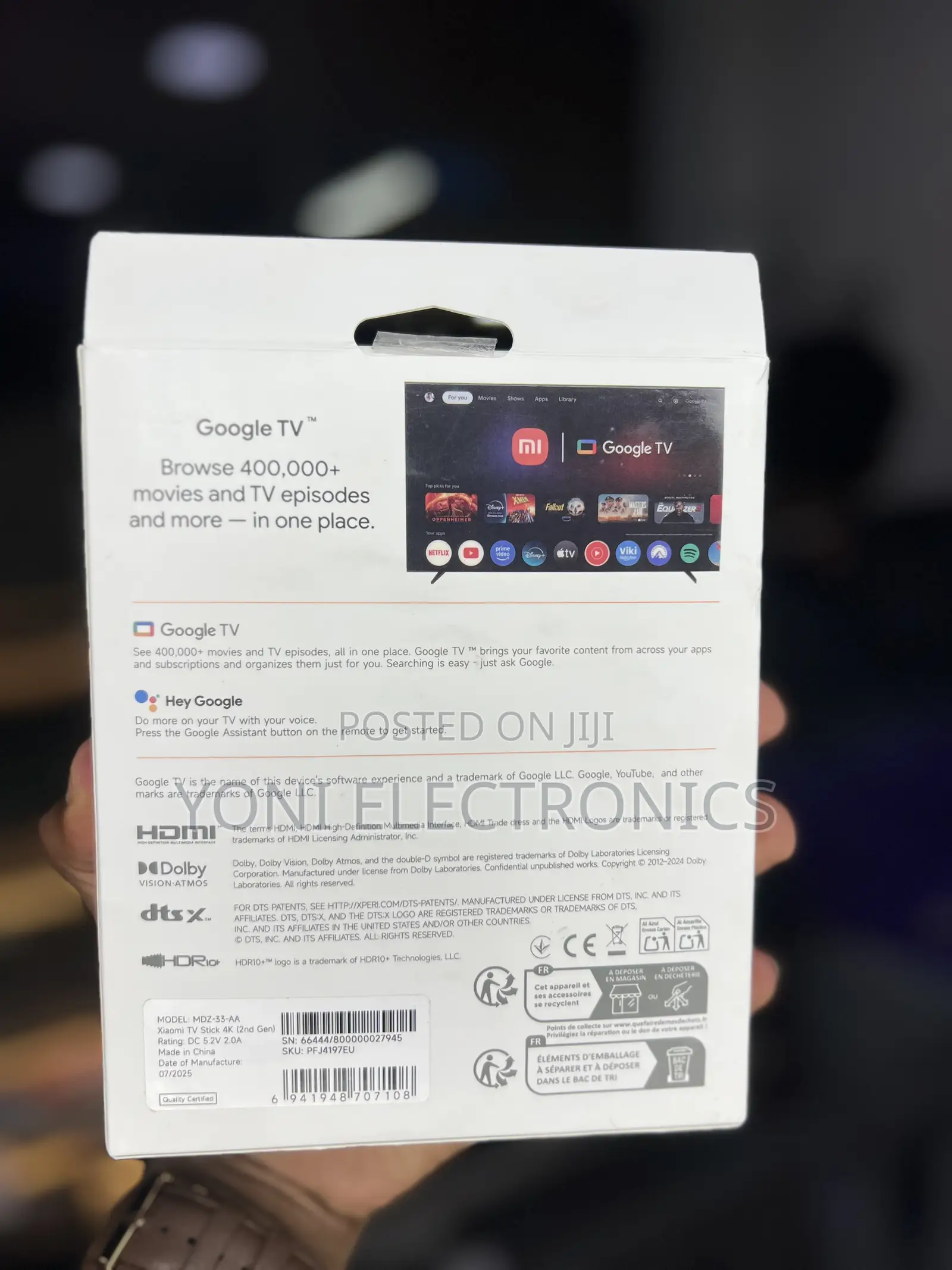 Xiaomi TV Stick 4K 2nd Generation – Google TV & Wi-Fi 6