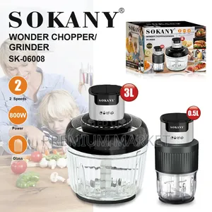 Food Processor 3.5litre Onion Meat Chopper Sokany ሶካኒ የስጋ እና ሽንኩርት መፍጫ
