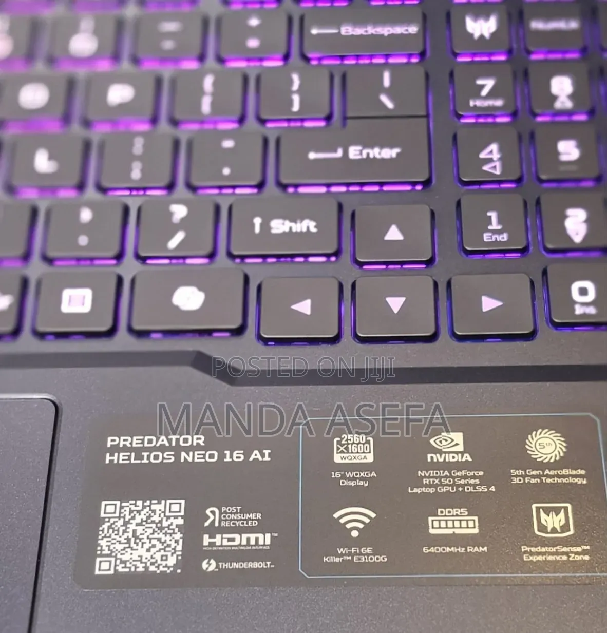 New Laptop Acer Predator Helios Neo 16 16GB Intel Core Ultra 9 SSD 1T