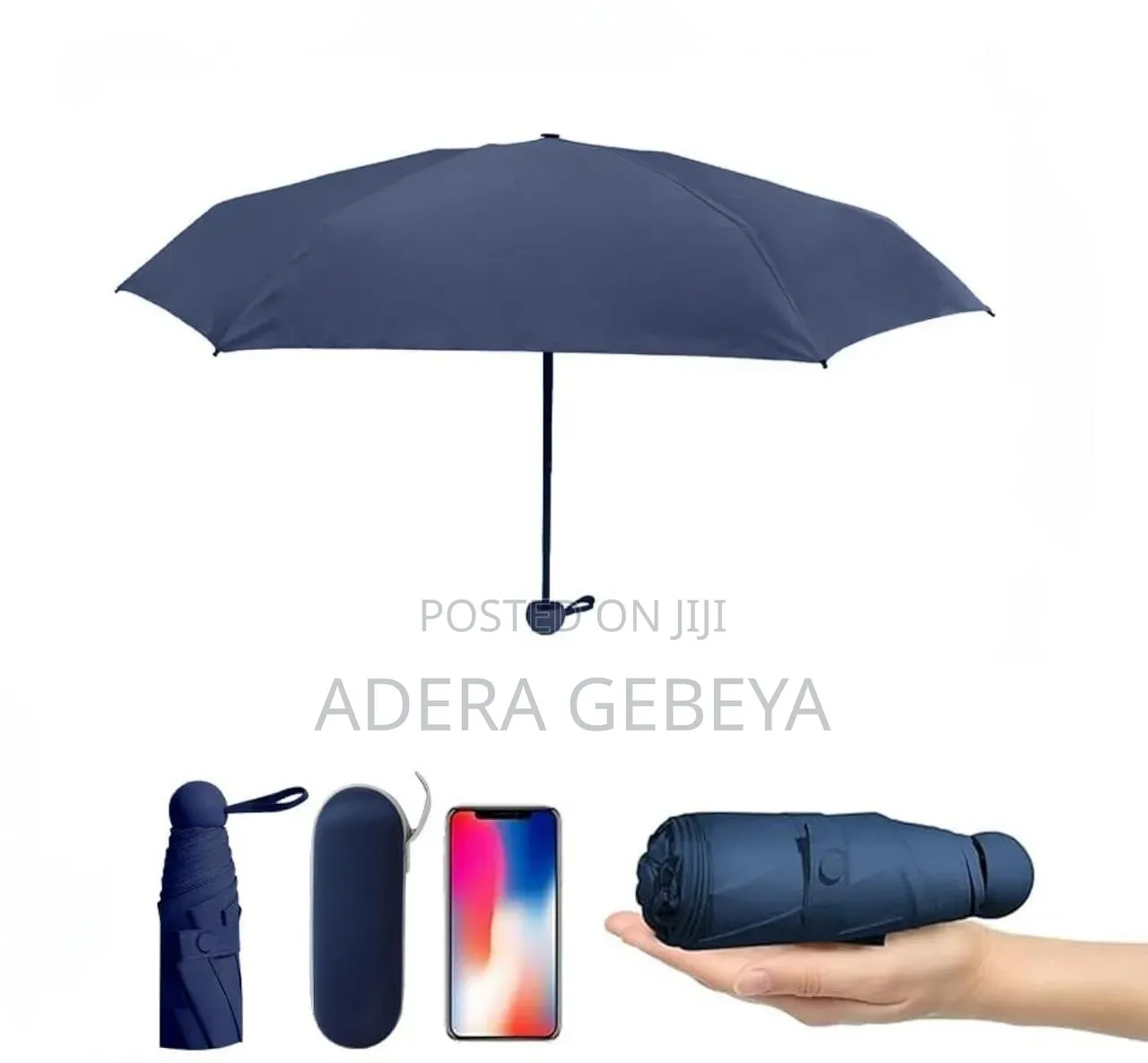  Mini Pocket UV Umbrella
 
✓በጣም ቀላል፣ ለመያዝ ምቹ ጥላ 