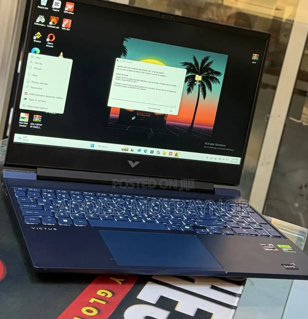 New Laptop HP Victus 16 16GB AMD Ryzen 7 SSHD (Hybrid) 512GB