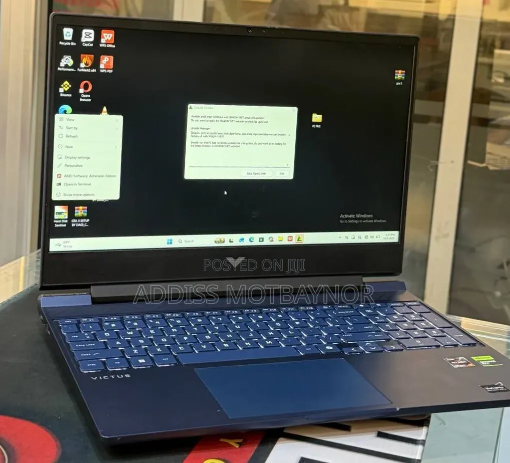 New Laptop HP Victus 16 16GB AMD Ryzen 7 SSHD (Hybrid) 512GB