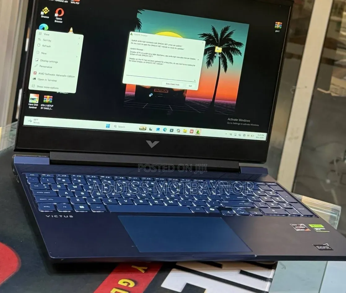 New Laptop HP Victus 16 16GB AMD Ryzen 7 SSHD (Hybrid) 512GB