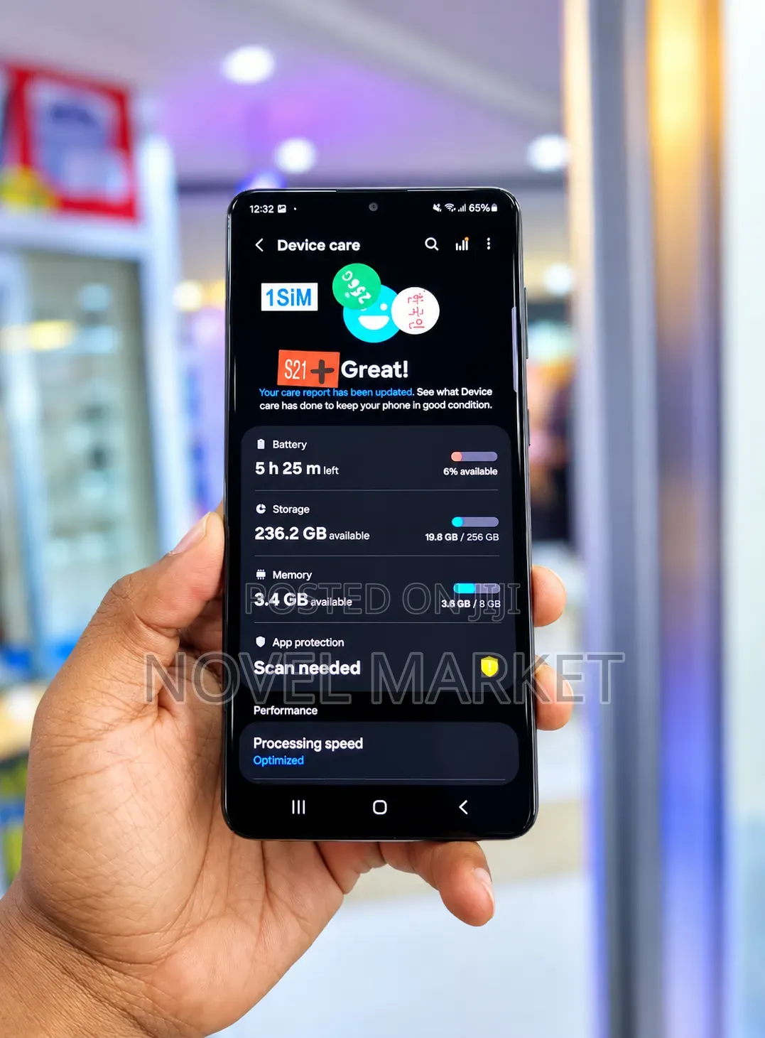New Samsung Galaxy S21+ 5G 256 GB Black