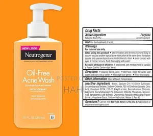 Neutrogena Oil-Free Salicylic Acid Acne Treatment Acne Face Wash