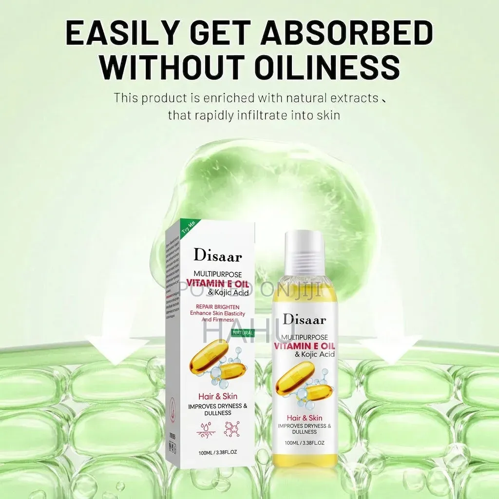 Disaar Multipurpose Vitami E Oil& Kojic Acid Hair & Skin Natural