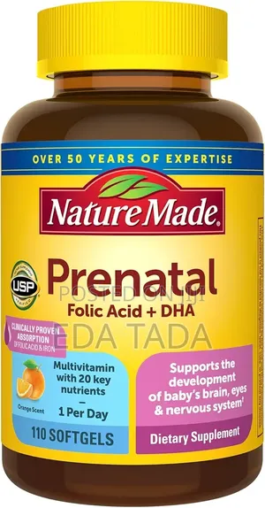 Prenatal Folic Acid + DHA Naturemade 150 Softgels
