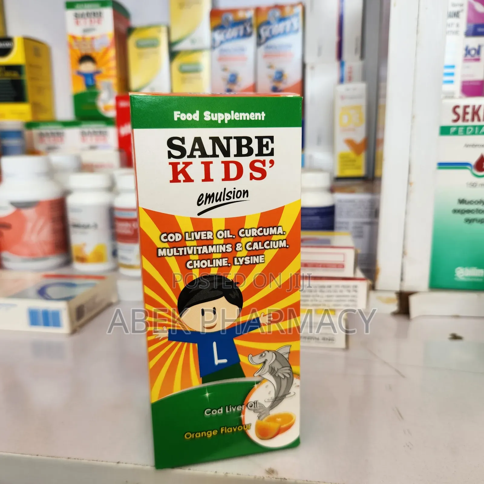 Sanbe Kids' Emulsion Cod Liver Oil, Multivitamin, Calcium and More