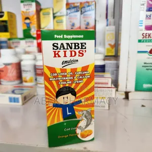 Sanbe Kids' Emulsion Cod Liver Oil, Multivitamin, Calcium and More