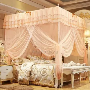 Mosquito Net Bed Canopy - Lace 4 Corner Square