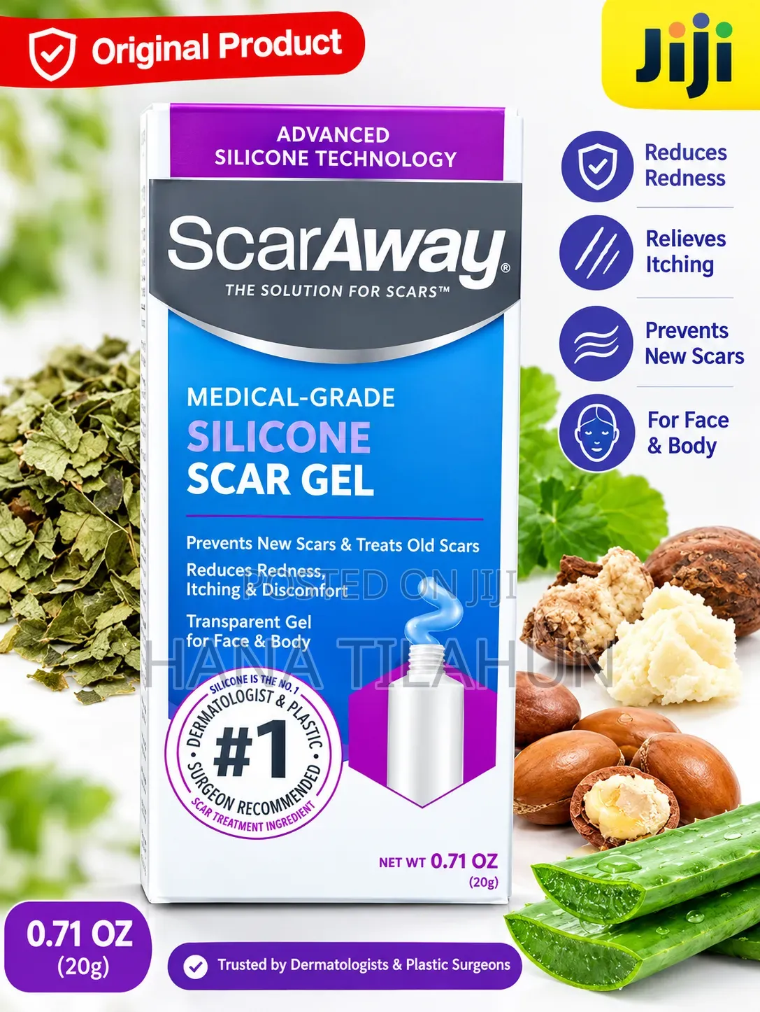 ScarAway Medical-Grade Silicone Scar Gel (20g)