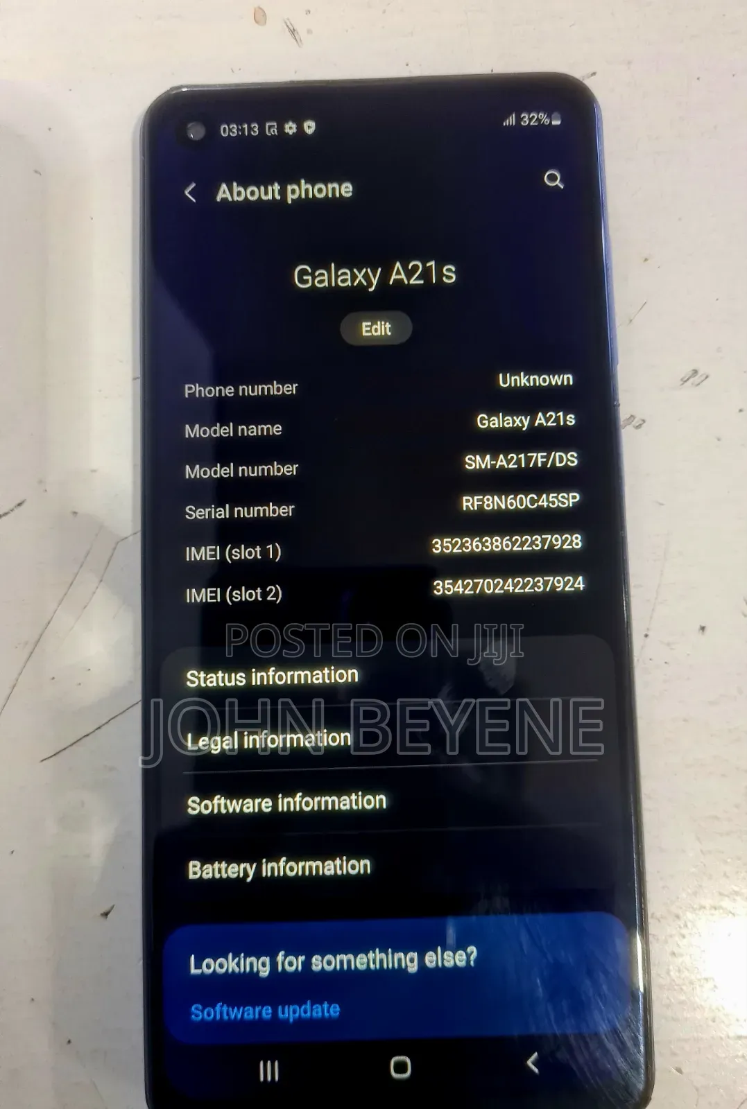 Samsung Galaxy A21s 64 GB Blue