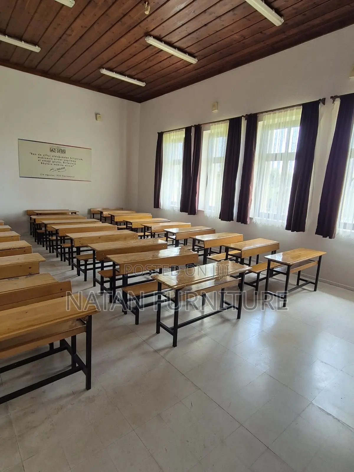 Desk for Three Students for Highschool