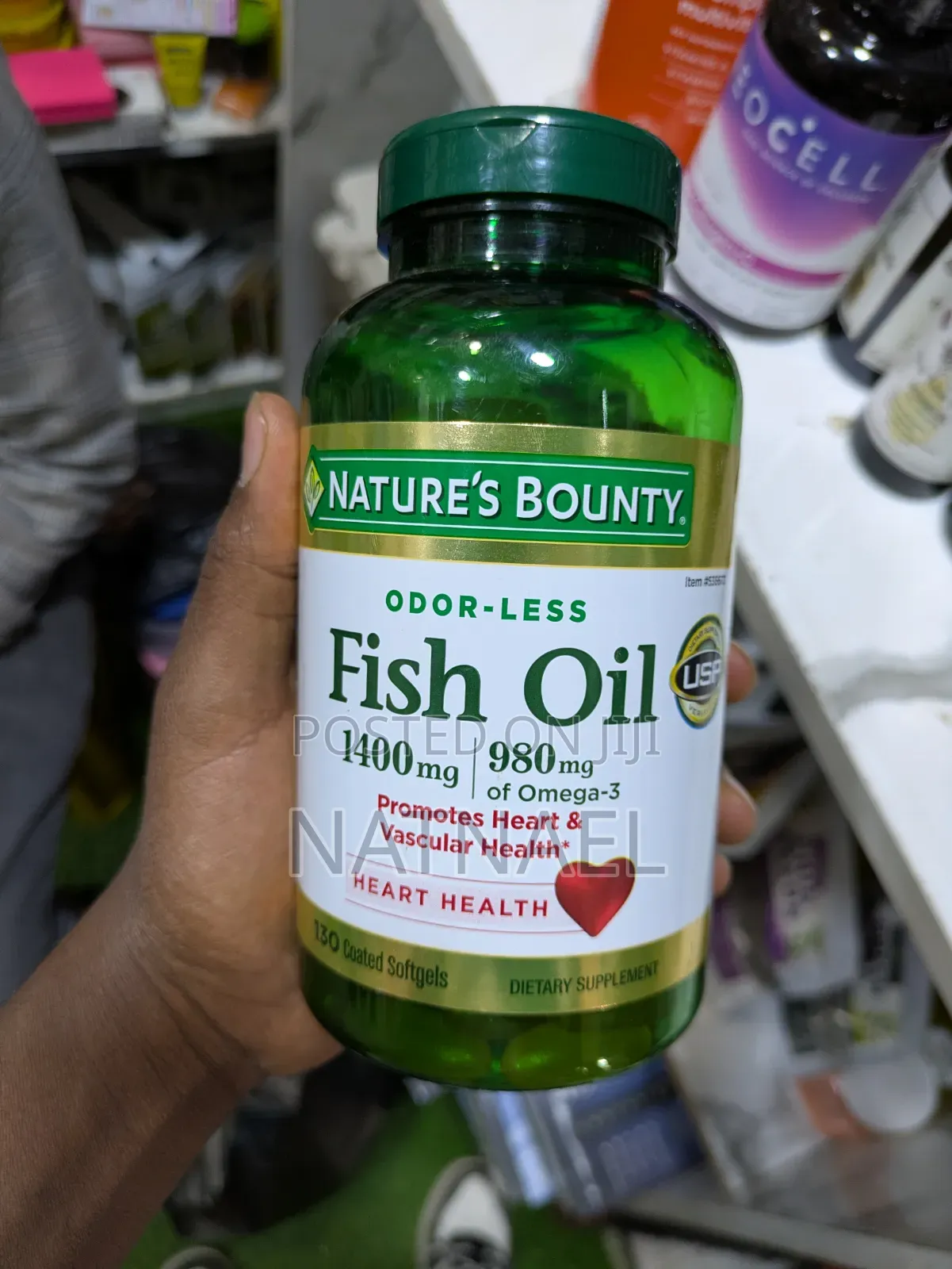Nature's Bounty Odor-Less Fish Oil (1400 Mg / 980 Mg Omega-3)ጥራት ያለው