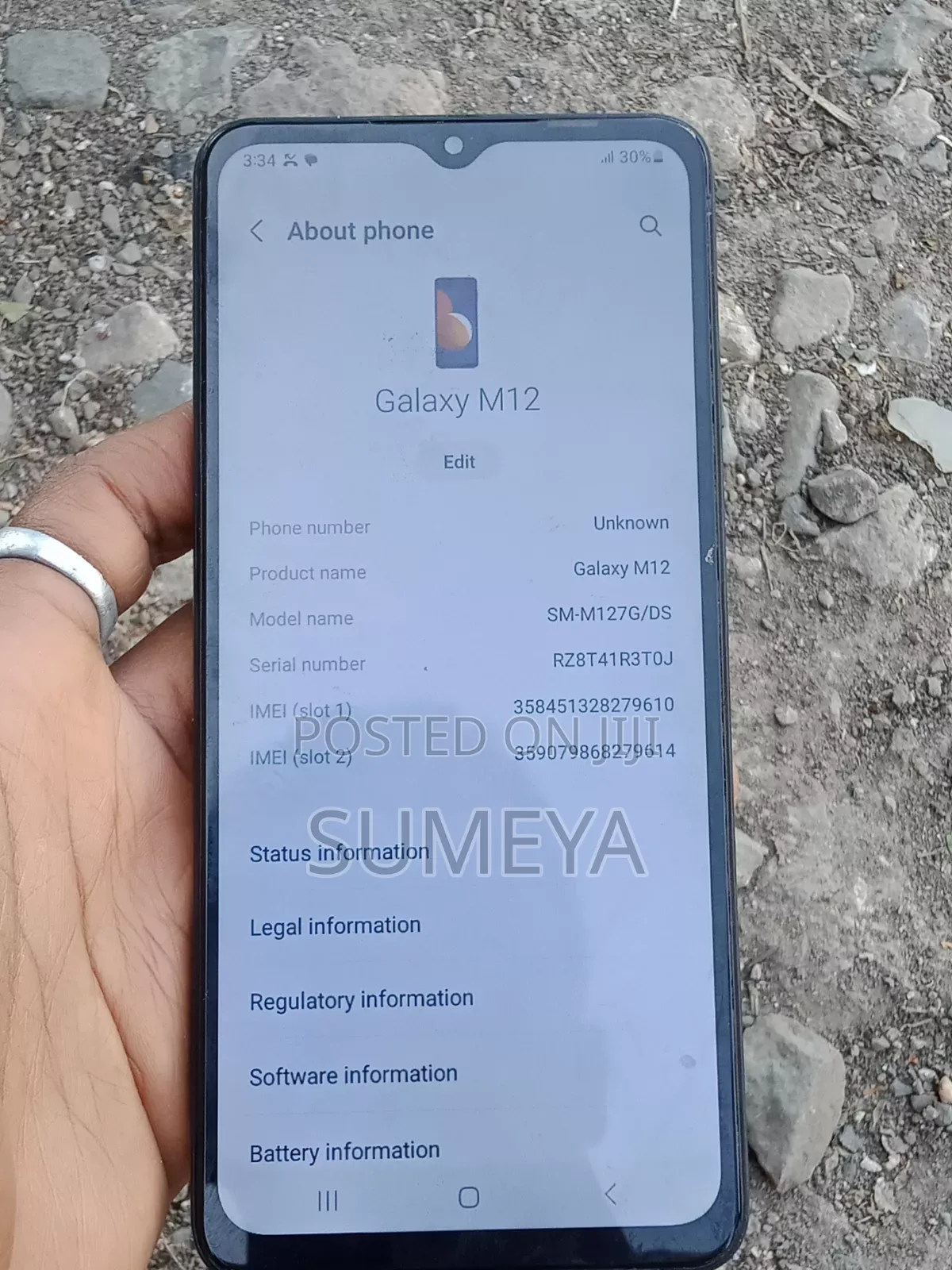 New Samsung Galaxy M12 128 GB Blue