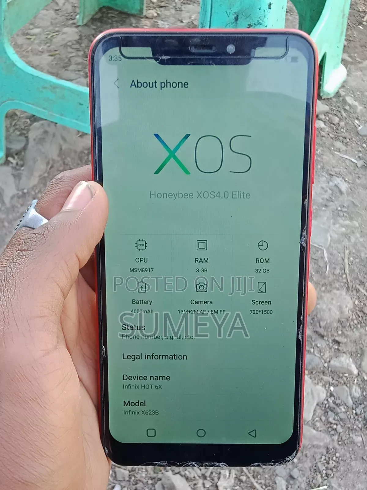 Infinix Hot 6X 32 GB Red