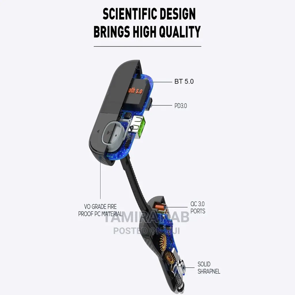 Fm Transmitter Wireless Car Bluetooth; 43w Charging Output