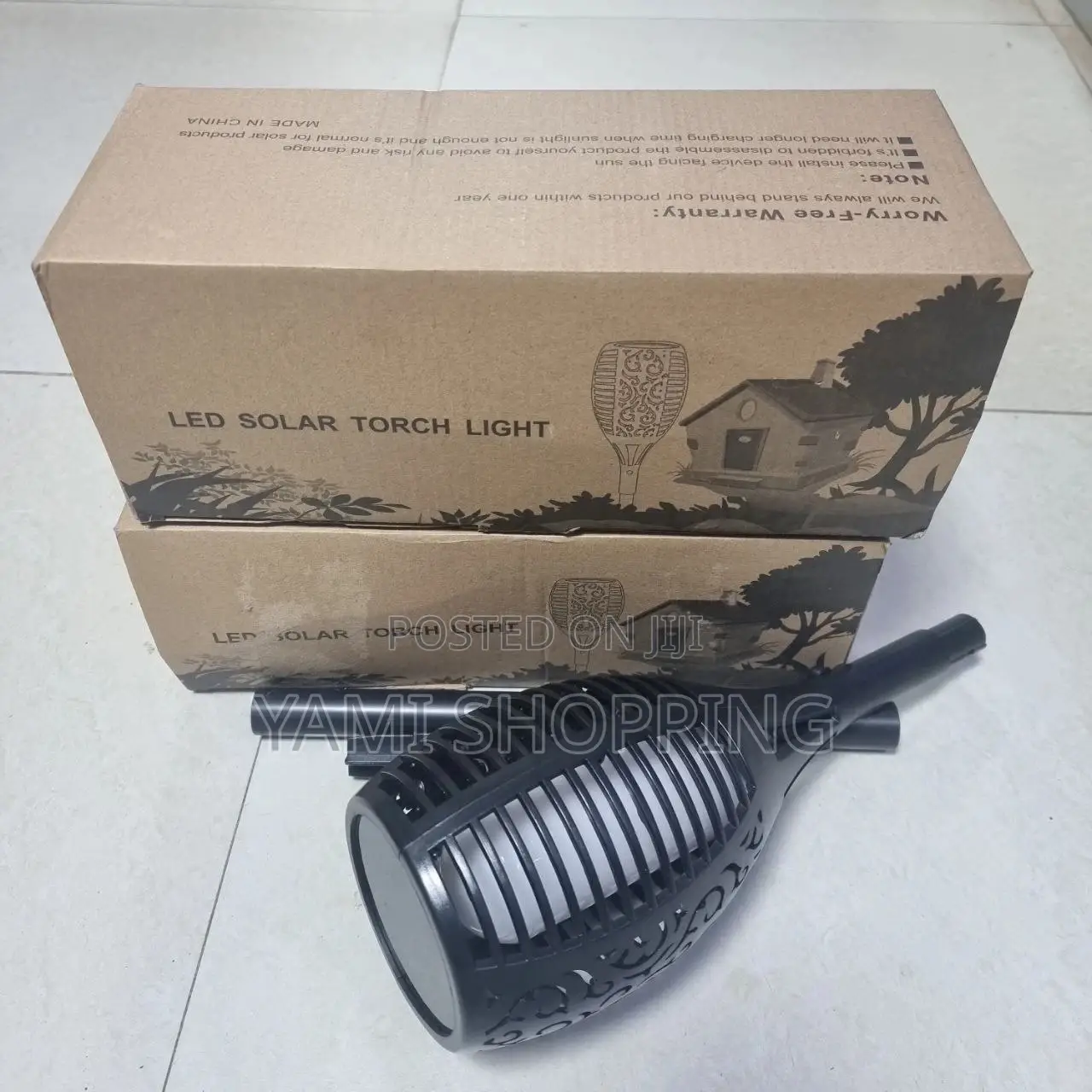 Solar Powered Flame LED Light