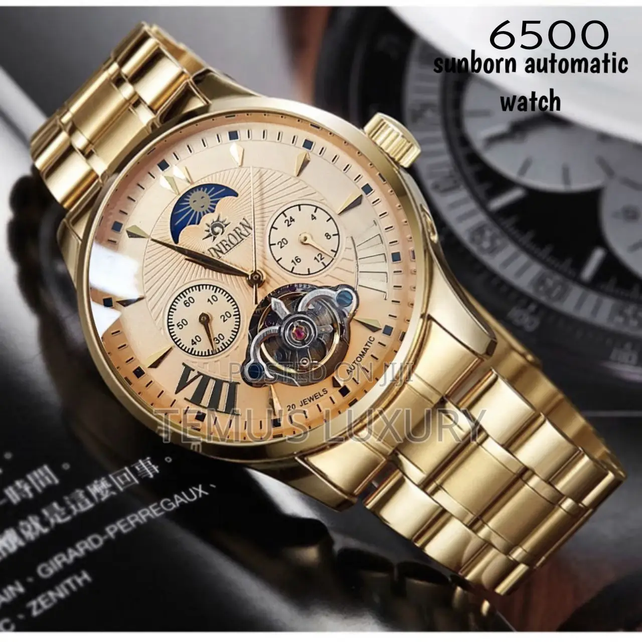 SUNBORN Men Watches 2022 Top Brand L Mens Automatic Watch